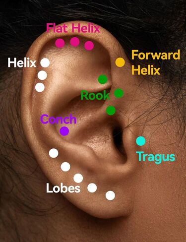 limerencia 18g Titanium Internally Threaded Tragus Piercing Jewelry CZ Top Flat Back Piercing Nose Studs Earring, Helix, Cartilage, Labret, for Women Men Sensitive Ears in Kuwait