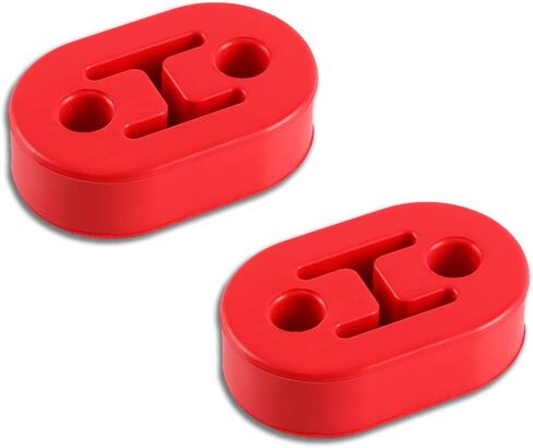 Car Exhaust Hanger, Rubber Insulator Bushing Mount, 2 Holes 0.47 Inch (12mm), Auto Muffler Shock Absorbent Bracket Mount, High-Density Tailpipe Damping Hanger, Universal Fit (4PCS-Black) in Kuwait