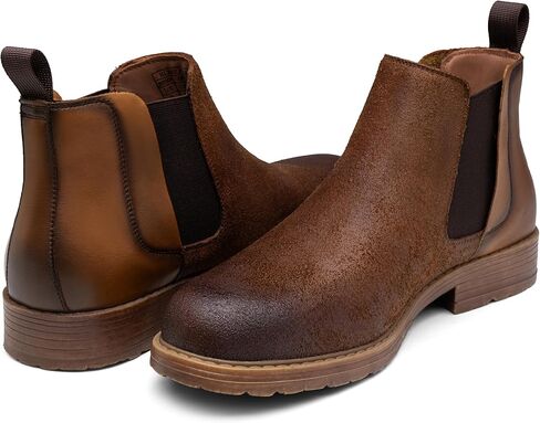 أحذية تشيلسي للرجال من Jousen، أحذية جلدية متعثرة للرجال in Kuwait