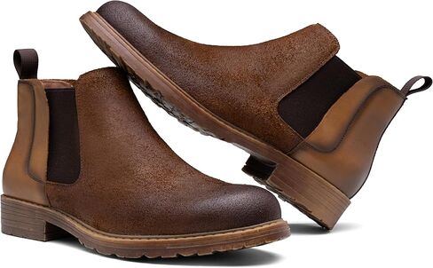 أحذية تشيلسي للرجال من Jousen، أحذية جلدية متعثرة للرجال in Kuwait