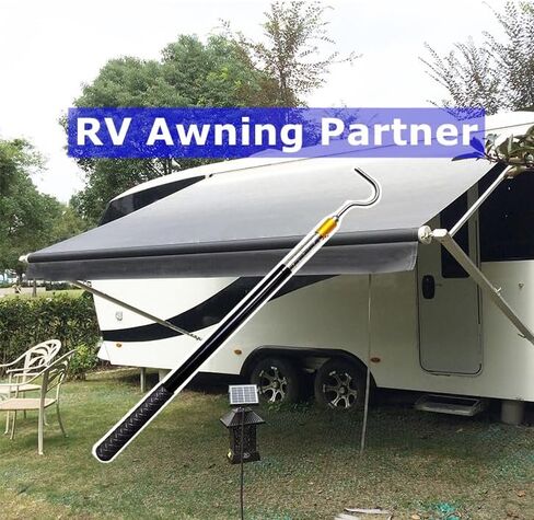 المحمولة RV المظلة فتاحة بولير الوصول قضيب القطب لمظلة التخييم المأوى، يمتد من 16 "إلى 60" مع قفل متعدد الأقسام in Saudi Arabia
