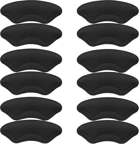 6 Pairs Heel Cushion Pads for Shoes Too Big, Shoe Grips Liners Heel Protectors for Loose Shoes, Heel Pain, Blisters and Rubbing, Anti Slip Shoe Filler Make Shoes Fit Tighter in Kuwait