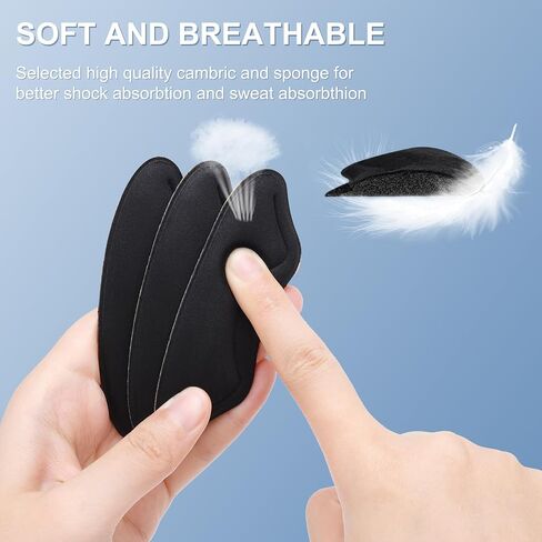 6 Pairs Heel Cushion Pads for Shoes Too Big, Shoe Grips Liners Heel Protectors for Loose Shoes, Heel Pain, Blisters and Rubbing, Anti Slip Shoe Filler Make Shoes Fit Tighter in Kuwait