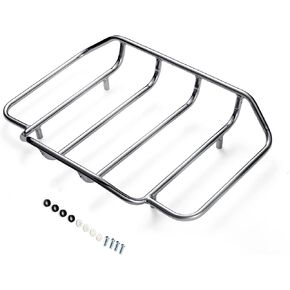 Harley Tour Pack Rack Black Luggage Rack Air Wing Tour Pack Top Rack Fit for Aftermarket Hard Touring Pack Luggage Trunk Suitcase