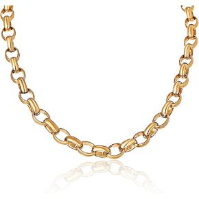18K Gold-Plated Cuban Chain Necklace – Trendy Jewelry for Women, Durable & Waterproof, Gold Plated Jewelry for Everyday Wear, Perfect Women’s Gift & Women’s Jewelry.