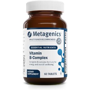 Metagenics B Vitamin Complex - Energy Support & Healthy Stress Response* - with Vitamin B6 & B12 - Vegetarian & Gluten-Free - 60 Tablets