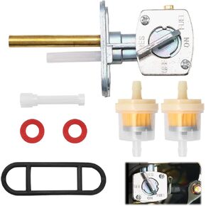 صمام إغلاق الوقود العالمي بيتكوك، مفتاح خزان الغاز متوافق مع Yamaha TTR90-250 YFB250 YFM200-400 Kawasaki KLF300 Bayou سوزوكي LTZ400 Quadsport ATVs الدراجات النارية in Kuwait