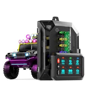 Wireless 8 Gang Switch Panel, Multifunction Touch Control Switch Panel, Electronic Relay System Switch Box, Remote Control Range Up to 600FT, 12-24V Switch Panel for Offroad Truck UTV Boat, Waterproof