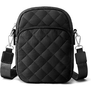 Quilted Crossbody Bag Small Women Shoulder Bags Purses Handbag Backpack Puffer Soft Fashion Design Magnetic and Zipper Pocket