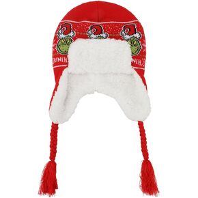 The Grinch Holiday Sweater Pattern Red Trapper