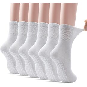 Non-Slip Yoga Socks for Women 6 Pairs, Non-binding Pilates Socks with Grips for Ladies,Grippy Socks 5-8 in Kuwait