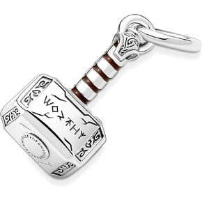The Hammer Dangle Charm Compatible for Pandora Bracelets and Necklaces 925 Sterling Silver Women's Bead Charms as Christmas Gifts for Women's