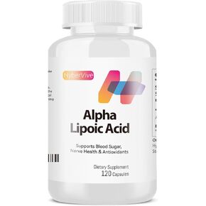 Alpha Lipoic Acid 650mg per Serving – 120 Vegetarian Capsules, 60-Day Supply – Gluten-Free, Soy-Free, Non-GMO Antioxidant for Energy & Nerve Health