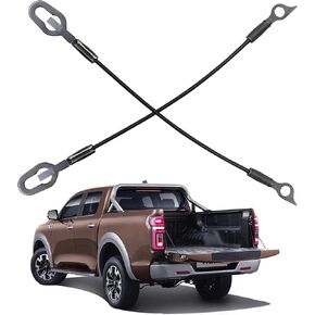 55174827AC Truck Tailgate Cables - 2PCS Tailgate Cable Straps Fit for 1987-2011 Dodge Dakota and 2006-2009 Raider Pickup, Tailgate Cables Replace 55174826AC 55174826AB 55174827AC 55174827AB