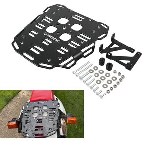 Black Motorcycle Tail Rack Rear Luggage Rack Compatible with Honda XR650L 1993 1994 1995 1996 1997 1998 1999-2023 Aluminum