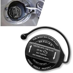 1 PC Automobile Fuel Tank Inner Cap, Tight Fit Leak Proof Dust Proof Standard Replacement Seal Cover, Fuel Filler Cover Part OEM #5C0201550T 5Q0201550L, for Volkswagen Audi Models (Black)