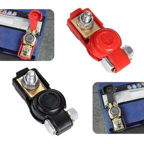 Cables Terminal Connectors Kit, Cables Terminal Connectors, with 2 PCS Washers, Positive Terminal Connector, for Marine Car Boat RV Cables Accessories (Multicolored)