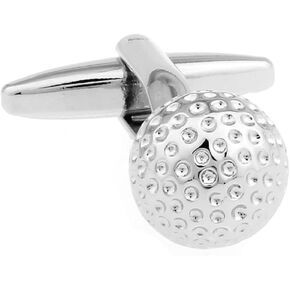 MRCUFF Golf Ball Pair Cufflinks in a Presentation Gift Box & Polishing Cloth