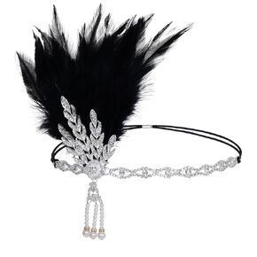 choyaxo Flapper Headband Roaring 20s Headpiece Great Gatsby Headpiece for Women