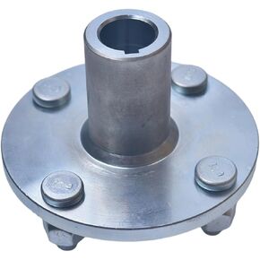 4" x 4" Go-Kart Live Axle Hub with 1" to 3/4" Step-Down - 1/4" Keyed Shaft, 8 Inch Rear Front Wheel, x4 Lug Set Kit, Replacement Assembly Parts, Quad ATV Cart Gokart Golf Trike Wheels