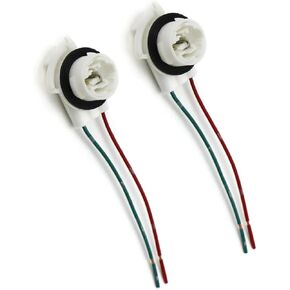 2 Wire 3156 Daytime Running Light Socket Bulbs Socket Harness Compatible with CHEVY Avalance Silverado SUBURBAN 1500 2500 3500 Compatible with GMC SIERRA YUKON SIERRA Replace 19258649 Fog Light Socket