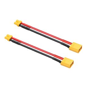1Pair Short XT30 to XT60 Male & Female Connector Adaptor Plug with 5cm 16AWG Silicone Wire for LiPo Battery Micro FPV Drone