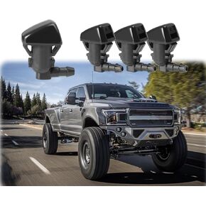 4Pcs Windshield Washer Nozzle Compatible with Ford F250 F350 F450 F550 2011-2016, Front Windshield Sprayer Wiper Nozzle, Windshield Spray Squirter Replaces BC3Z-17603-A BC3Z17603A
