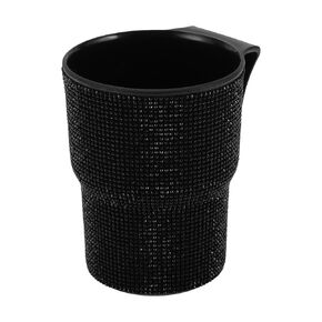 ACROPIX Car Trash Can Trash Bin Rhinestones Hanging 3.9" Width 4.7" Height Green Rhinestone Plastic