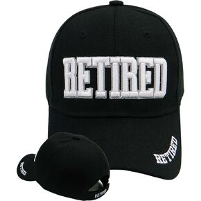 Artisan Owl Retired Baseball Cap - Adjustable Hook and Loop Closure (Black)