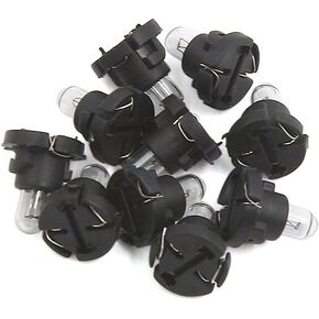 uxcell 10Pcs Yellow T4 Dashboard LED Indicator Side Light Bulb for Car Vehicle Internal
