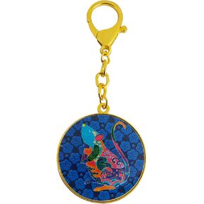 2025 Feng Shui Horse Peach Blossom Good Rapport Amulet Keychain Red Horse Keychain w5635