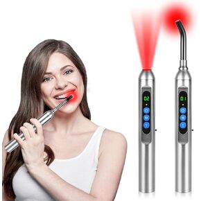 Red Light Cold Sore, Cold Sore Treatment Device, Red Light Therapy for Cold Sore Lips Nose Face Hand, Target Skin Small Area