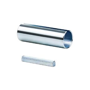 New 7/8" to 1" Inch 3" Long Crankshaft Sleeve Adapter 1/4" Keyway Slot w/Keystock, Stainless Steel Gas Engine Crank Shaft Sleeve Adaptor Pulley Wheel Bore Reducer Predator 2" Step Key