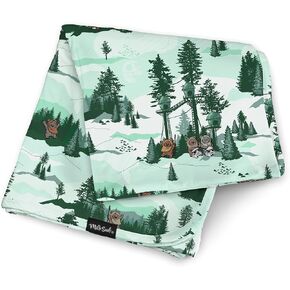 Milk Snob Disney Enchanted Kingdoms Baby Girl Swaddle Blanket, Soft Receiving, Security Bed and Play Blanket, Toddler and Infant Baby Bedding Registry and Shower Gifts, Newborn Essentials, 35x35
