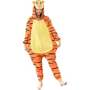 Unisex Adult Animal Onesie Pajamas Cosplay Costumes Halloween Christmas One-Piece Sleepwear for Women Men