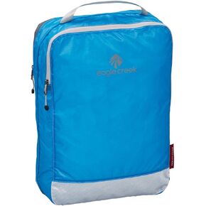 Eagle Creek Pack-It Clean/Dirty Packing Cubes for Travel - Durable Lightweight Dual Compartment Suitcase Organizer for Clean & Dirty Clothes, Brilliant Blue - Medium