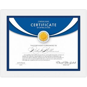 Icona Bay 8.5x11 Diploma Frames (Black, 6 Pack), Sturdy Wood Composite Certificate Frames, Sleek Document Frames Bulk, Sleek Design, Table Top or Wall Mount, Exclusives Collection