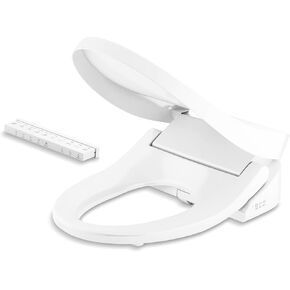 KOHLER 28119-0 C3-325 Elongated Bidet Toilet Seat with Remote Control Featuring Spa and 3D Wash Modes, White