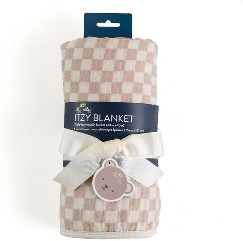 بطانية أطفال من Itzy Ritzy - بطانية ناعمة متعددة الاستخدامات من الموسلين القطني - يمكن استخدامها كحصيرة لوقت البطن، وغطاء للرضاعة، ومظلة لعربة الأطفال والمزيد - بمقاس 76.2 سم × 101.6 سم، ويمكن غسلها في الغسالة (طباعة بقرة) in Kuwait