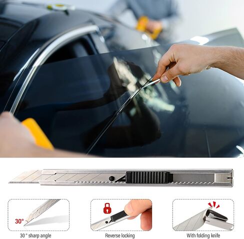NEWISHTOOL Vehicle Window Tint Tool Speed Loader for Top & Bottom Gap Gasket Wrap Film Installation, 13-inch Loading Edge with PTFE Slide Felt and Tint Tools Placing Platform in Kuwait