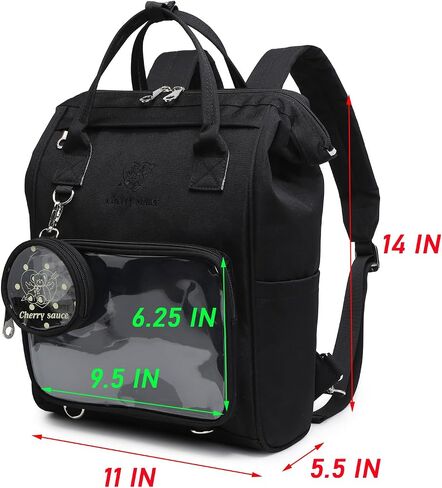 Ita Bag Pin Kawaii Cute Display Mommy Backpack for School Anime Cosplay مع إدراج in Saudi Arabia