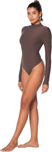 Sunzel الياقة المدورة داخلية للنساء كم طويل ملابس الخروج مثير قطعة واحدة قميص تيز الجوارب ملابس غير رسمية ثياب in Kuwait