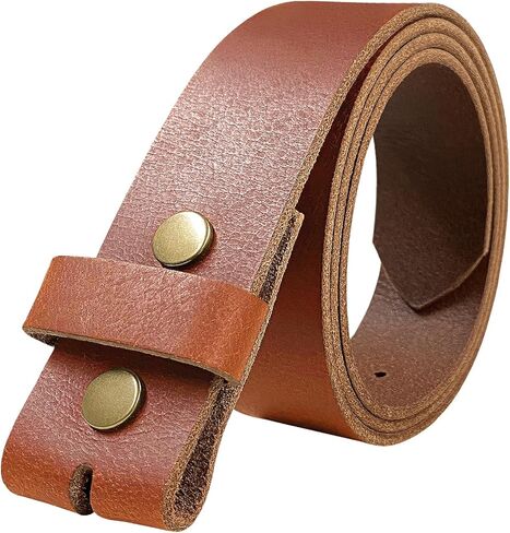 One Piece Full Grain Buffalo/Oil Tanned Leather Replacement Belt Strap or Belt with Buckle 1-1/2" (38mm) wide in Saudi Arabia