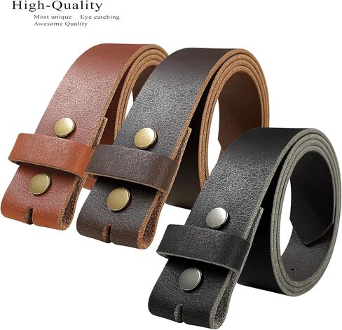 One Piece Full Grain Buffalo/Oil Tanned Leather Replacement Belt Strap or Belt with Buckle 1-1/2" (38mm) wide in Saudi Arabia