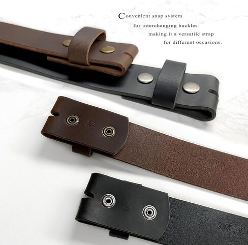 One Piece Full Grain Buffalo/Oil Tanned Leather Replacement Belt Strap or Belt with Buckle 1-1/2" (38mm) wide in Saudi Arabia