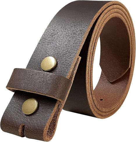 One Piece Full Grain Buffalo/Oil Tanned Leather Replacement Belt Strap or Belt with Buckle 1-1/2" (38mm) wide in Saudi Arabia