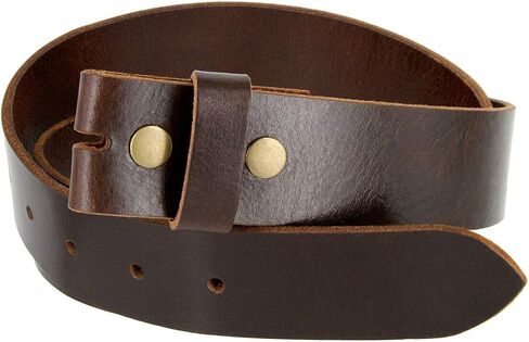 One Piece Full Grain Buffalo/Oil Tanned Leather Replacement Belt Strap or Belt with Buckle 1-1/2" (38mm) wide in Saudi Arabia