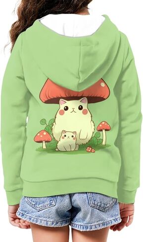 Upetstory Girls Boys Fashion Hoodies Sweatshirts Full Zip Up for Kids Clothing in Kuwait