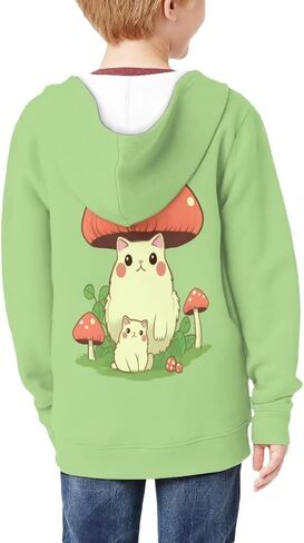 Upetstory Girls Boys Fashion Hoodies Sweatshirts Full Zip Up for Kids Clothing in Kuwait