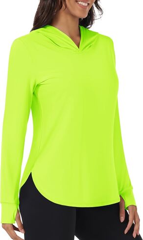 TACVASEN Women's UPF 80+ UV Protection Hoodie Lightweight Long Sleeves Quick Dry Fishing Running Workout Shirt Outdoor in Saudi Arabia